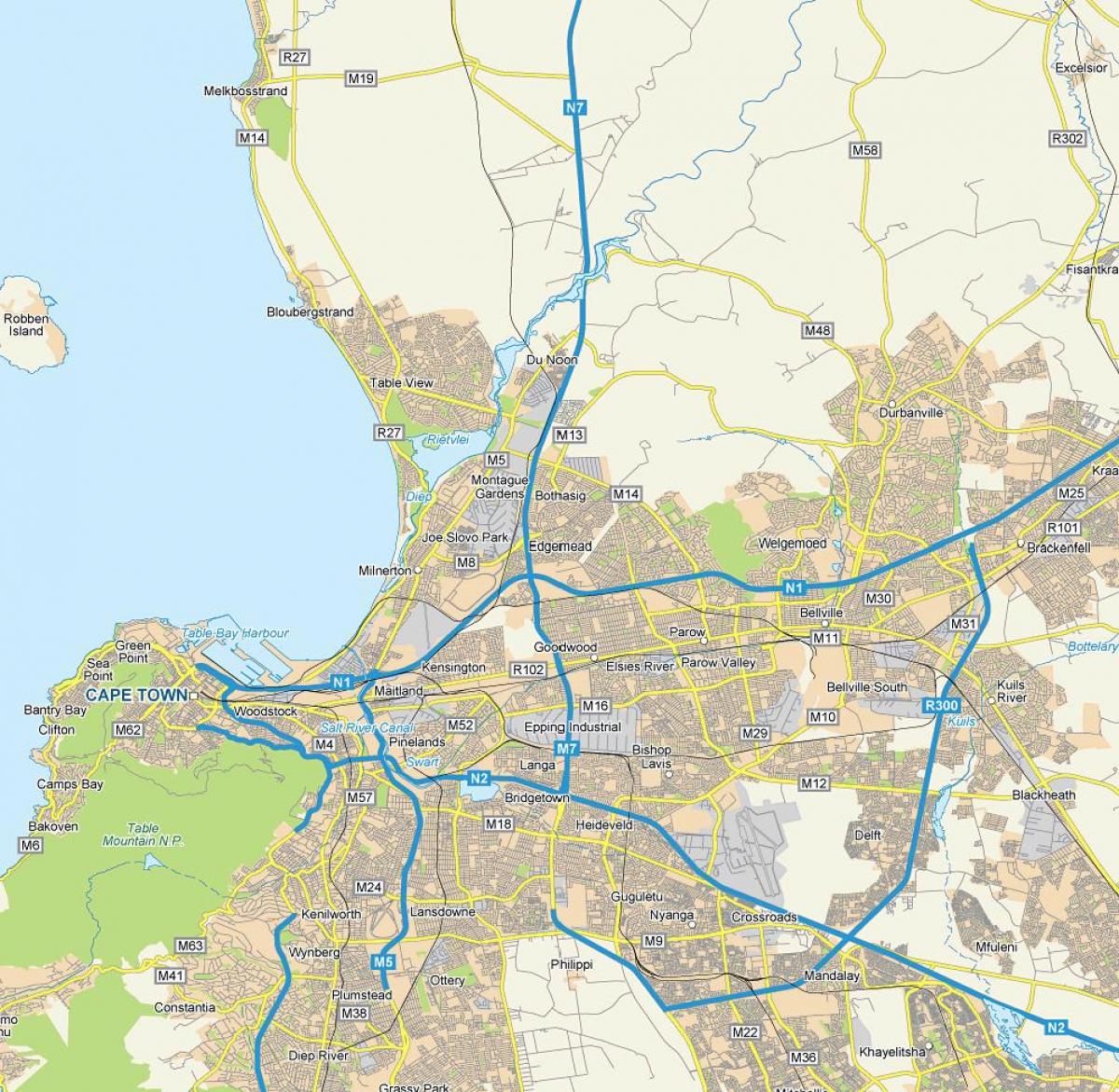 מפה של edgemead קייפטאון