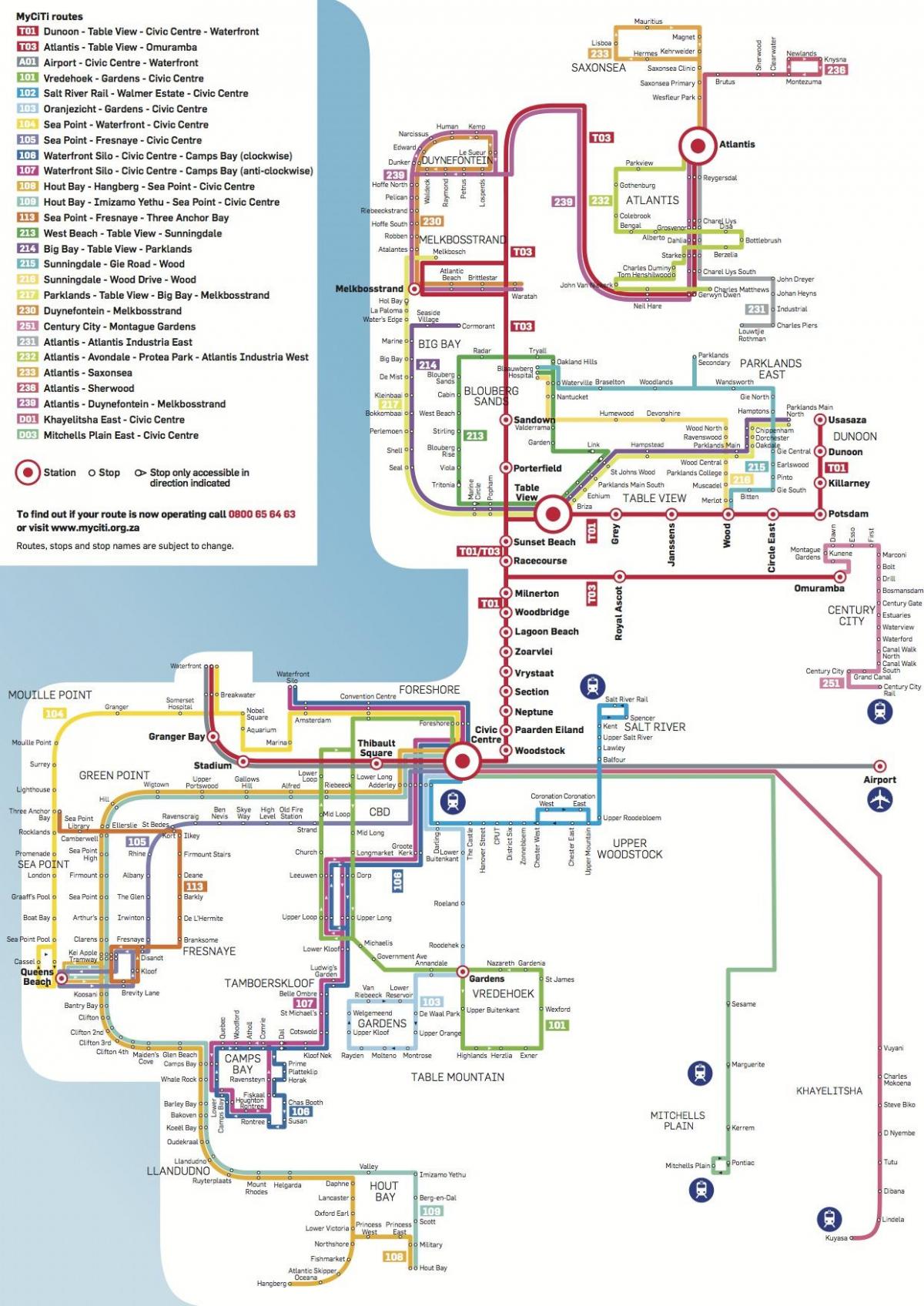 מפה של myciti