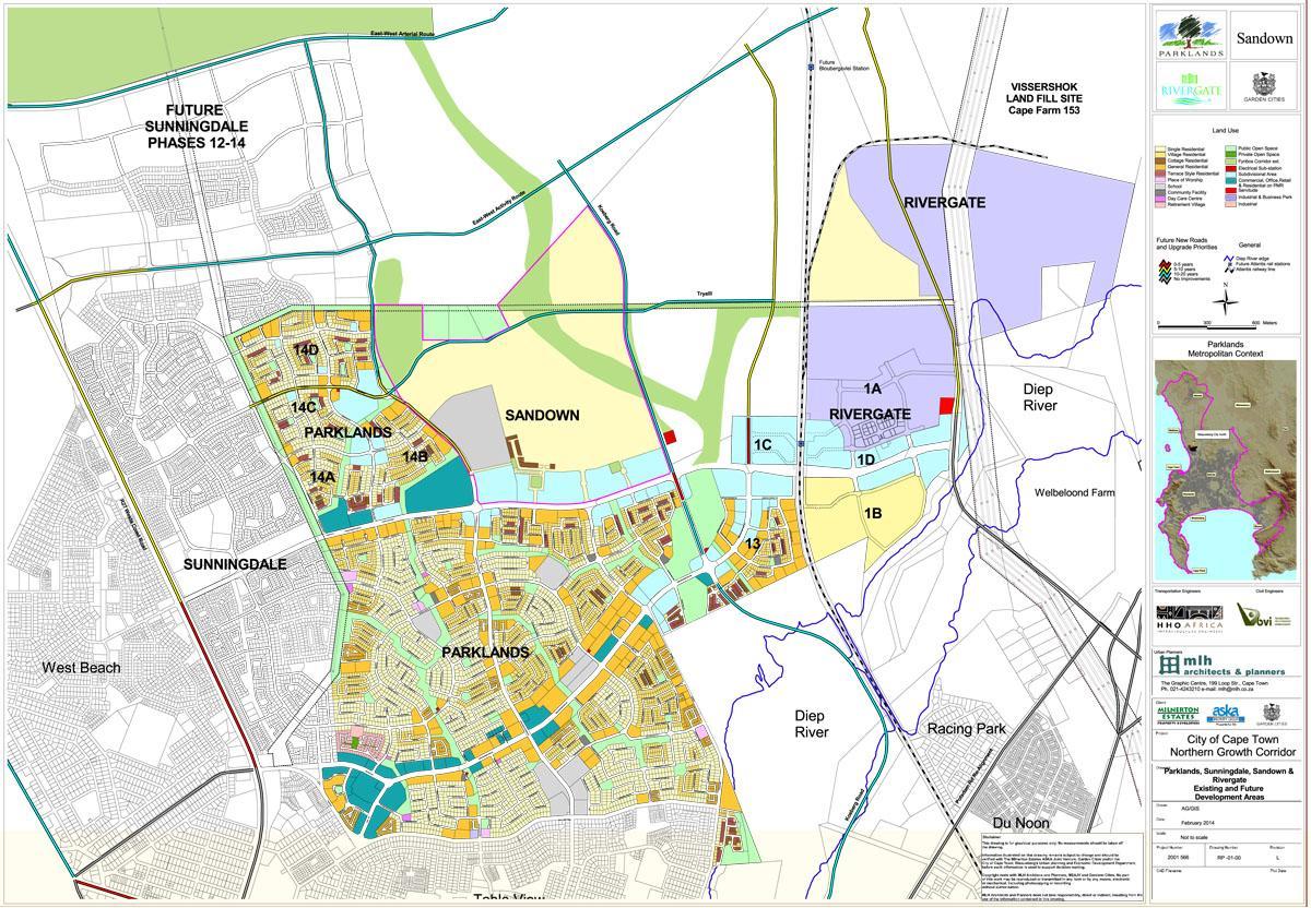 מפה של parklands קייפטאון 