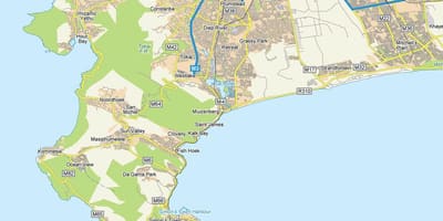 מפה של מיזנברג קייפטאון