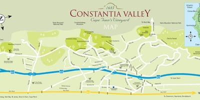 מפה של constantia קייפטאון