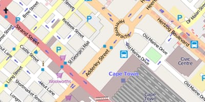 מפה של heerengracht רחוב קייפטאון