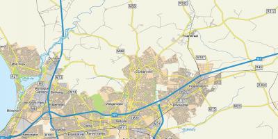 מפה של uitzicht durbanville