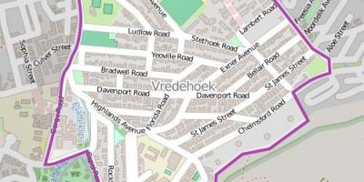 מפה של vredehoek קייפטאון