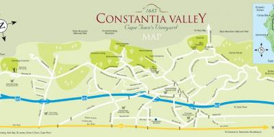מפה של constantia קייפטאון